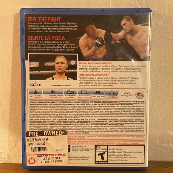 EA Sports UFC 1 PS4 Game MMA Fighting PlayStation 4 Video Game 2014 - Picture 2 of 2